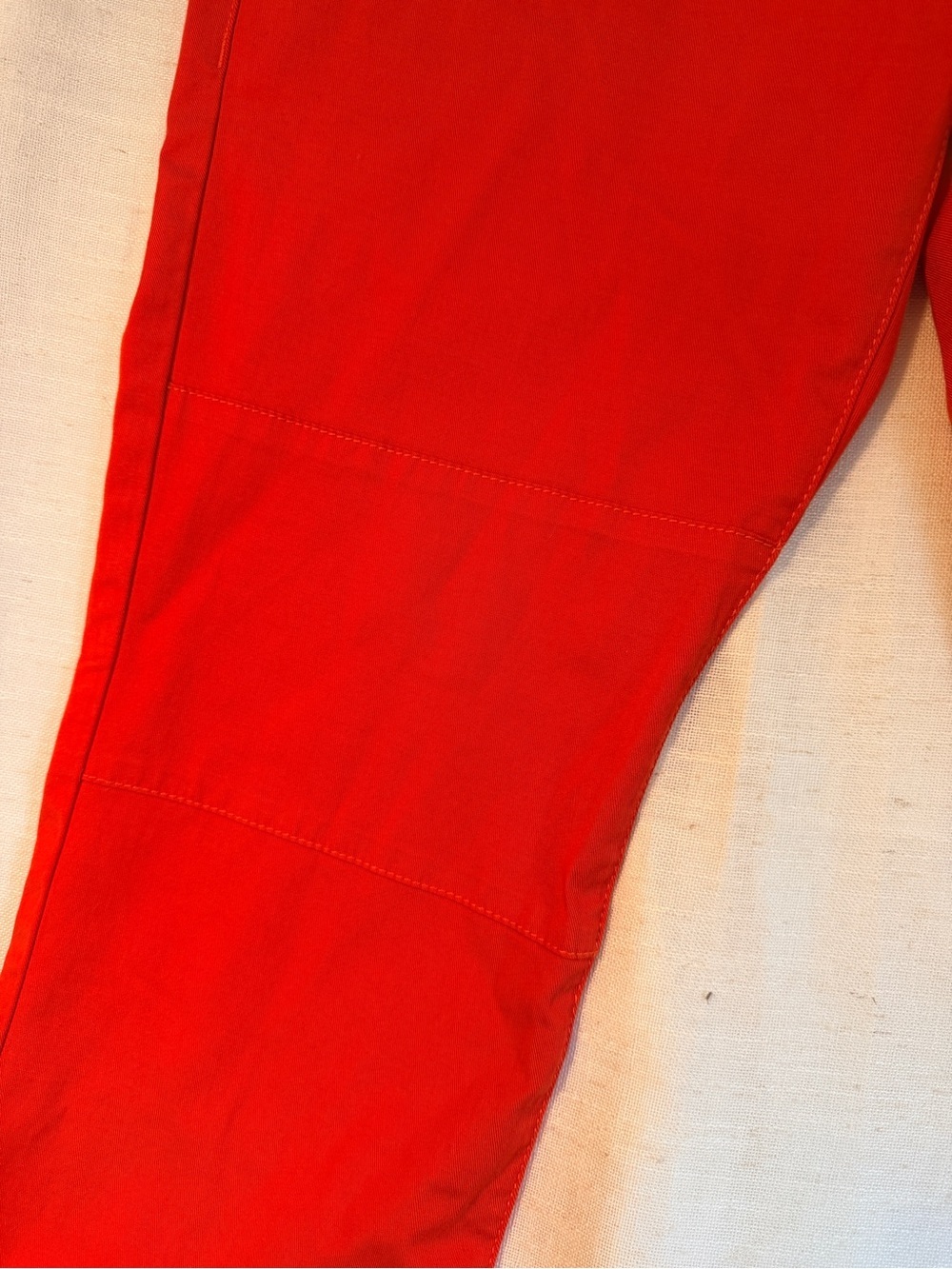 Cabi Utility Trouser Pants Size 10 Coral Orange Straight Leg Style 6046 - Picture 3 of 12